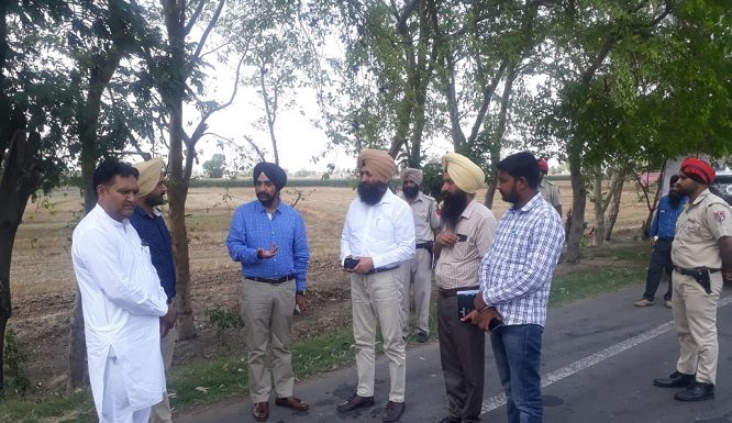 DC DPS Kharbanda inspects work of Kapurthala to Sultanpur Lodhi road