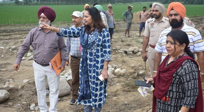 DC Isha Kalia Visits dams on Beas River, takes stock of ongoing works