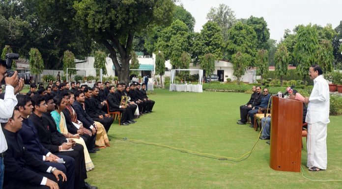 Vice President Interacts with Officer Trainees of 2018 Batch of Indian Forest Service