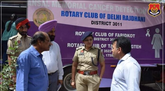 Special Initiative for health of police officials by Faridkot Police