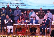 French agency signed an agreement with Chandigarh MC to kick start Rs 550 cr 24X7 water project in city on Friday in Punjab Raj Bhawan