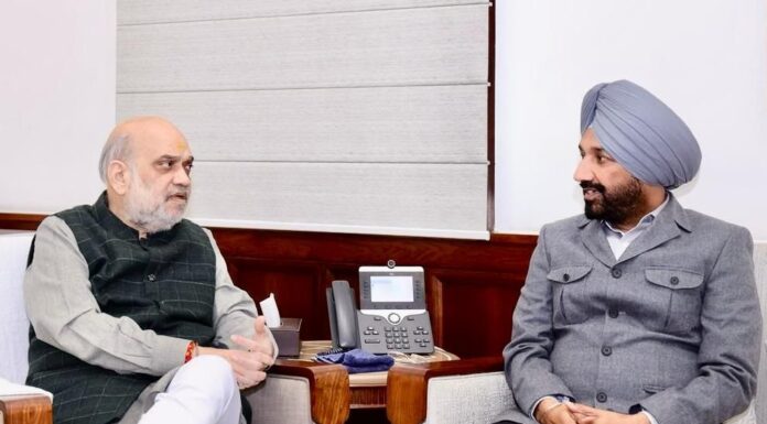 MP Satnam Sandhu meets Union Home Minister Amit Sahah